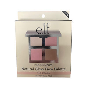 (LOT of 5) E.L.F. Beautifully Bare Natural Face Glow Palette Fresh & Flawless